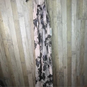 Calvin Klein Size 20W Chiffon Multicolored Sleeveless Formal Dress Halter Neck - Picture 1 of 16