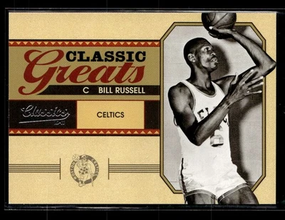 2010-11 Panini Classics #1 Bill Russell Classic Greats plata #/250 Foto 1 de 2
