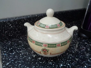 STAFFORDSHIRE BALUSTRADE LIDDED SUGAR - Picture 1 of 1
