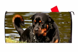 Housse de boîte aux lettres magnétique vinyle Rottweiler 2 fabriquée aux États-Unis - Photo 1/1