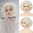 Cosplay Wigs Natural Wig Short Blonde Wave High Temperature Synthetic Daily Hair