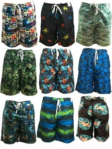 Mens Boys Swimming Shorts Board Surf Shorts Sports Swim Trunks Beach Pants - Picture 1 of 10