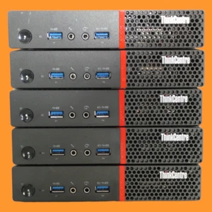 Lot 5 Lenovo ThinkCentre micro mini PC i5 | 16GB RAM | 512GB SSD WiFi Bluetooth - Picture 1 of 4