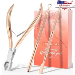 Cuticle Trimmer Set Nail Care Kit Stainless Steel Manicure Pedicure Tools New - Picture 1 of 7