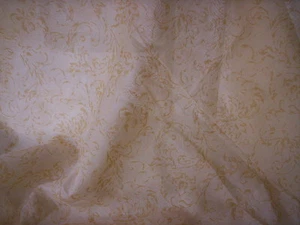 Yellow floral sheer fabric/Spring yellow fabric/Fashion,crafting,sewing fabric - Picture 1 of 3