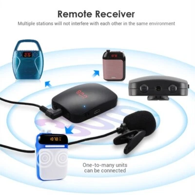 Wireless Headset Mikrofon Lavalier Mikrofon Transmitter f??r FM Radio Verst?rker - Bild 1 von 4