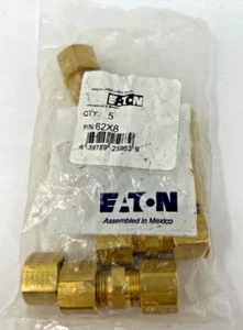 Lot of (5) Eaton Weatherhead 1/2" Brass Compression Fitting 62X8 Free Shipping! - Picture 1 of 2
