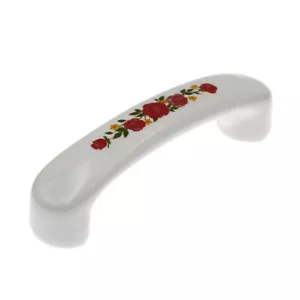 Amerock Hardware Maniglia per Armadio in Ceramica 3"cc Tirabile Bianco, Rosso BP937-CW3 - Foto 1 di 4