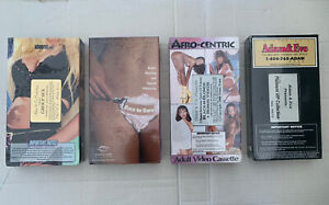 Lot of 4 Adam & Eve Sinclair Institute VHS EROTIC Film Movies, Afro-centric, Etc