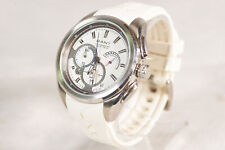 GANT Quartz Chronograph Watch, GANT 1100 White Silicone Band 100M Wristwatch
