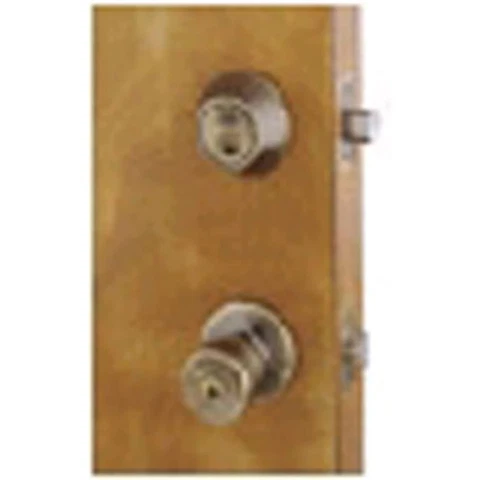 Homeplus Knob Door Lock Entry 1-3/8"To1-3/4" Antique Brass Cover