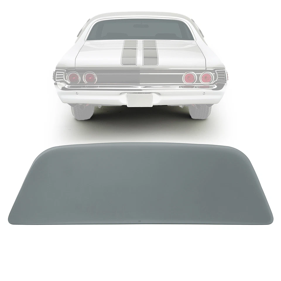 Back Glass Smoke Gray Rear For Chevrolet Chevelle Malibu Hardtop 2-Dr 1970-1972 Foto 1 de 4