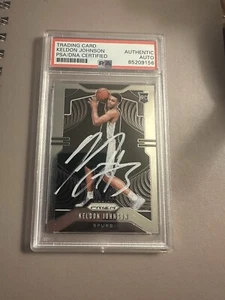 Keldon Johnson 2019 20 Panini Prizm Rookie RC Signed Auto PSA DNA San Antonio ๐ฅ - Picture 1 of 2