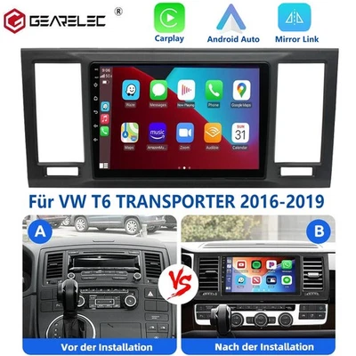 9" Autoradio Apple Carplay Android GPS Navi RDS für VW T6 Transporter 2016-2019 - Bild 1 von 4