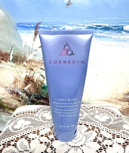 Cosmedix FIRST BLUSH AM/PM Brightening Acai Infused in Shower FACE MASK 4 oz NEW - Picture 1 of 4