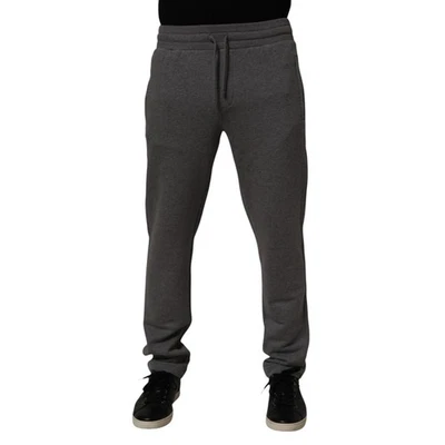 DOLCE & GABBANA Pants Gray Cotton Jogger Sweatpants Trouser IT44/W30/XS 380usd - Image 1 of 4