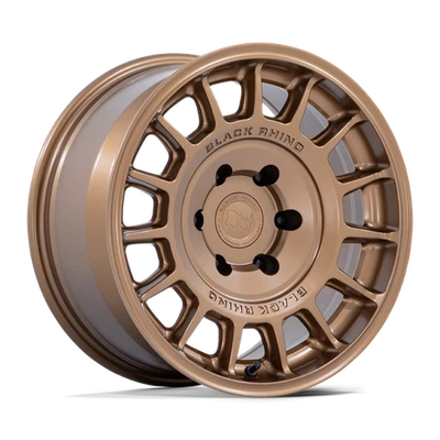 4 llantas de bronce de 17 pulgadas negras Rhino Voll BR015 17x8,5 +0 para Jeep Wrangler Foto 1 de 4