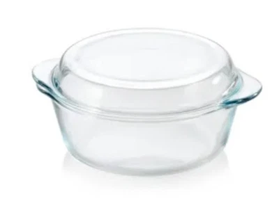 Tupperware Pirofila Premiaglass da 2.1 litri in vetro borosilicato con coperchio - Immagine 1 di 3
