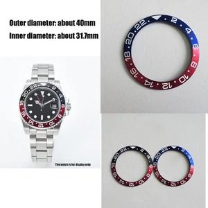Aluminum Watch Insert Case Spare Part Bezel Ring With Numbers for GMT Watch - Picture 1 of 6