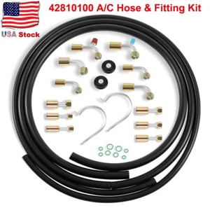 A/C Hose & Fitting Kit Complete Set 42810100 for Custom Air Conditioning Lines - Picture 1 of 8