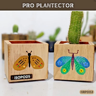 WOODEN GARDEN HERB PLANTER BOX TROUGH POT SUCCULENT / CACTUS PLANT BED NRP002 - Image 1 of 4