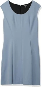 Ellen Tracy Women's Size 10 Blue Fit and Flare Dress - Picture 1 of 6