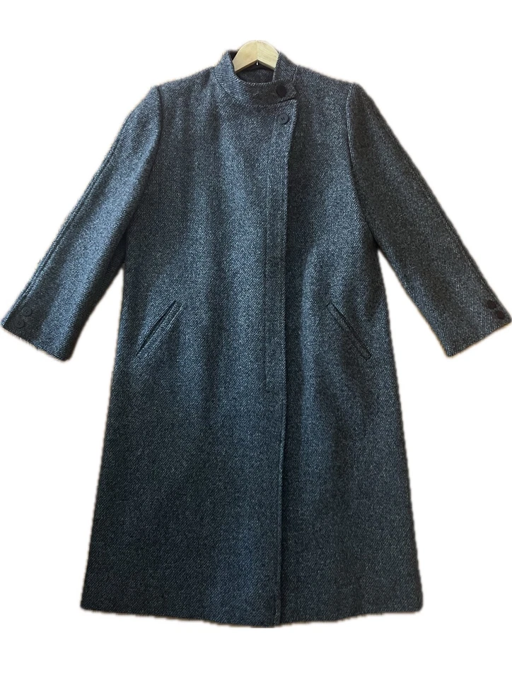 Gabardina larga de invierno de lana Forstmann vintage para mujer Foto 1 de 4