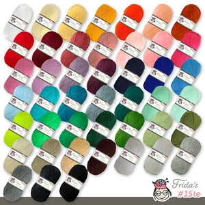 Frida's 5 x 100 g #15te Allround Basic Babygarn Wolle Stricken Häkeln 45 Farben - Bild 1 von 91