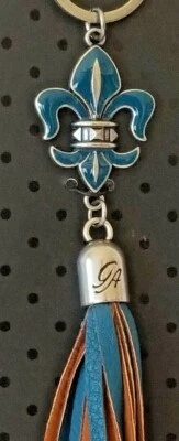 GRACE ADELE OCEAN BOLEYN FLOR DE LIS CLIP LLAVERO LLAVERO BOLSO ACCESORIO Foto 1 de 3