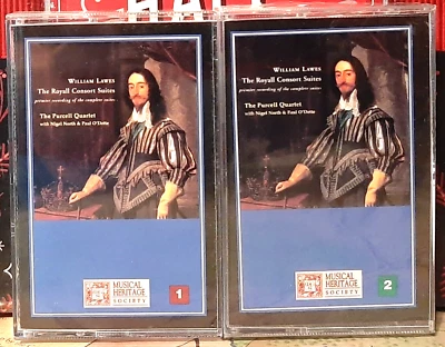 WILLIAM LAWES / THE ROYALL CONSORT SUITES NOS. 1-10 (COMPLETE) 2-CASSETTE SET - Image 1 of 2