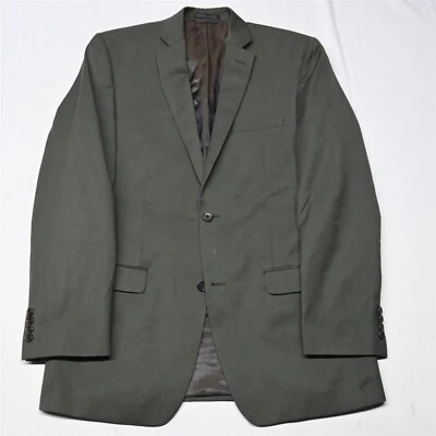 Perry Ellis 40L Green 100% Wool Mens Blazer Suit Jacket Sport Coat - Image 1 of 4