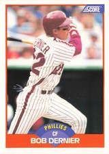 1989 Score #357 Bob Dernier Philadelphia Phillies