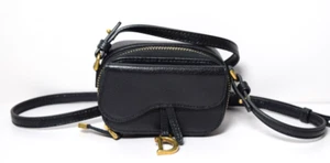CHRISTIAN DIOR Mini Saddle Strap Pouch - Picture 1 of 15
