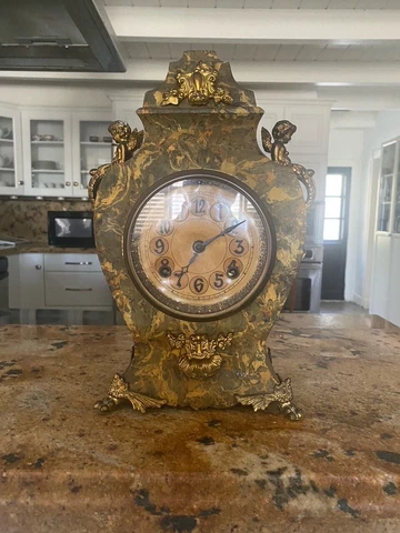 New Haven Iron Mantle Clock Cover
