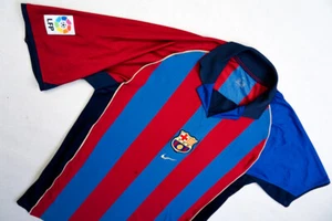 Camiseta Nike FC Barcelona FCB Camiseta Maglia Maillot Camiseta Vintage 01-02 - Imagen 1 de 11