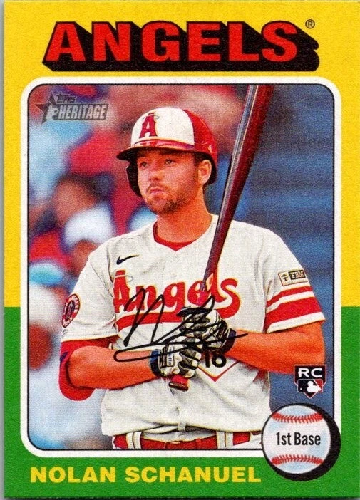 2024 TOPPS HERITAGE FLIP STOCK VARIATION #389 NOLAN SCHANUEL RC