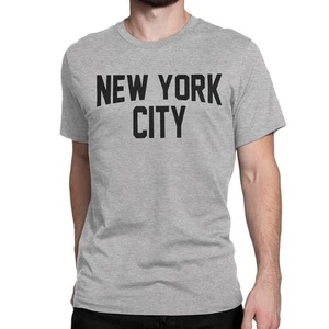 T-shirt unisex NYC FACTORY New York City maglietta Lennon grigia serigrafata 3XL - Foto 1 di 1