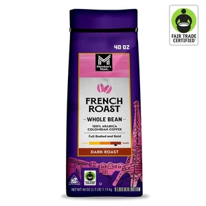Member's Mark Whole Bean Coffee, French Roast, 40 oz. - Picture 1 of 7