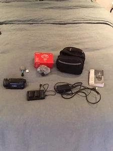 Canon VIXIA HF S21 Full HD 1080p AVCHD 64GB Flash Camcorder 10x W/ Extras Tested - Picture 1 of 2
