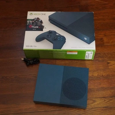 Microsoft Xbox One S Gears of War 4: Special Edition 500GB Deep Blue Console - Image 1 of 4