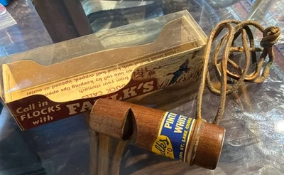 Vintage Faulks PW-70 Pintail Whistle Duck Call Waterfowl Hunting Bird Old Wood - Image 1 of 4