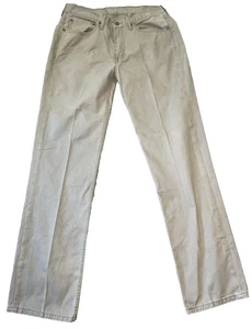 Pantalones de mezclilla Levi’s 514 para hombre calce recto 34x34 caqui beige informales clásicos - Imagen 1 de 15