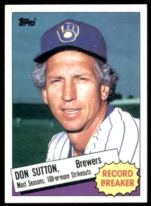 1985 Topps Baseball #10 Don Sutton - Picture 1 of 2