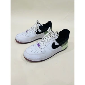Nike Air Force 1 Low White Black Purple CZ8097-100 Women's Sneakers 10 - Picture 1 of 5