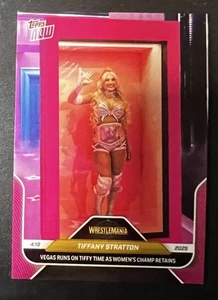 2025 Topps Now WWE #40SP Tiffany Stratton Wrestlemania 41 Barbie Box - RARE - Picture 1 of 2