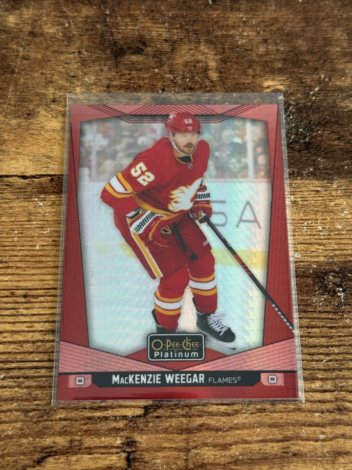 2024-25 O-Pee-Chee Platinum MacKenzie Weegar Red Prizm /199 #140 - Image 1 of 1