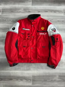 DAINESE DUCATI CORSE PERFOMANCE MOTORCYCLE JACKET WITH LINING RED MEN SIZE 52 - Picture 1 of 19