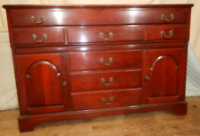 Vintage Solid Cherry Pennsylvania House Buffet 7 Drawers Sideboard