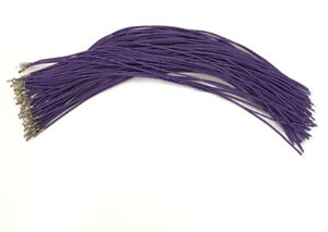 30pcs Dupont 2.54mm crimped bronze contact pin purple color 300mm 26AWG wire