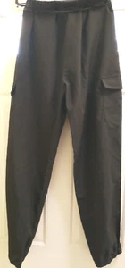 Nasa Joggers Pants Black 13-14Y Elastic Waist Shein Cargo Stretch A22 - Picture 1 of 5